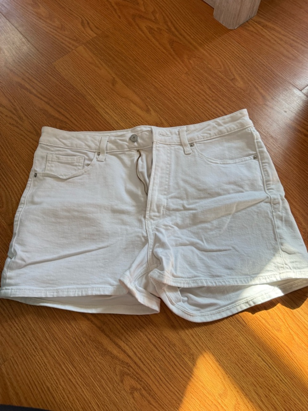 Classic Women's White Denim Shorts